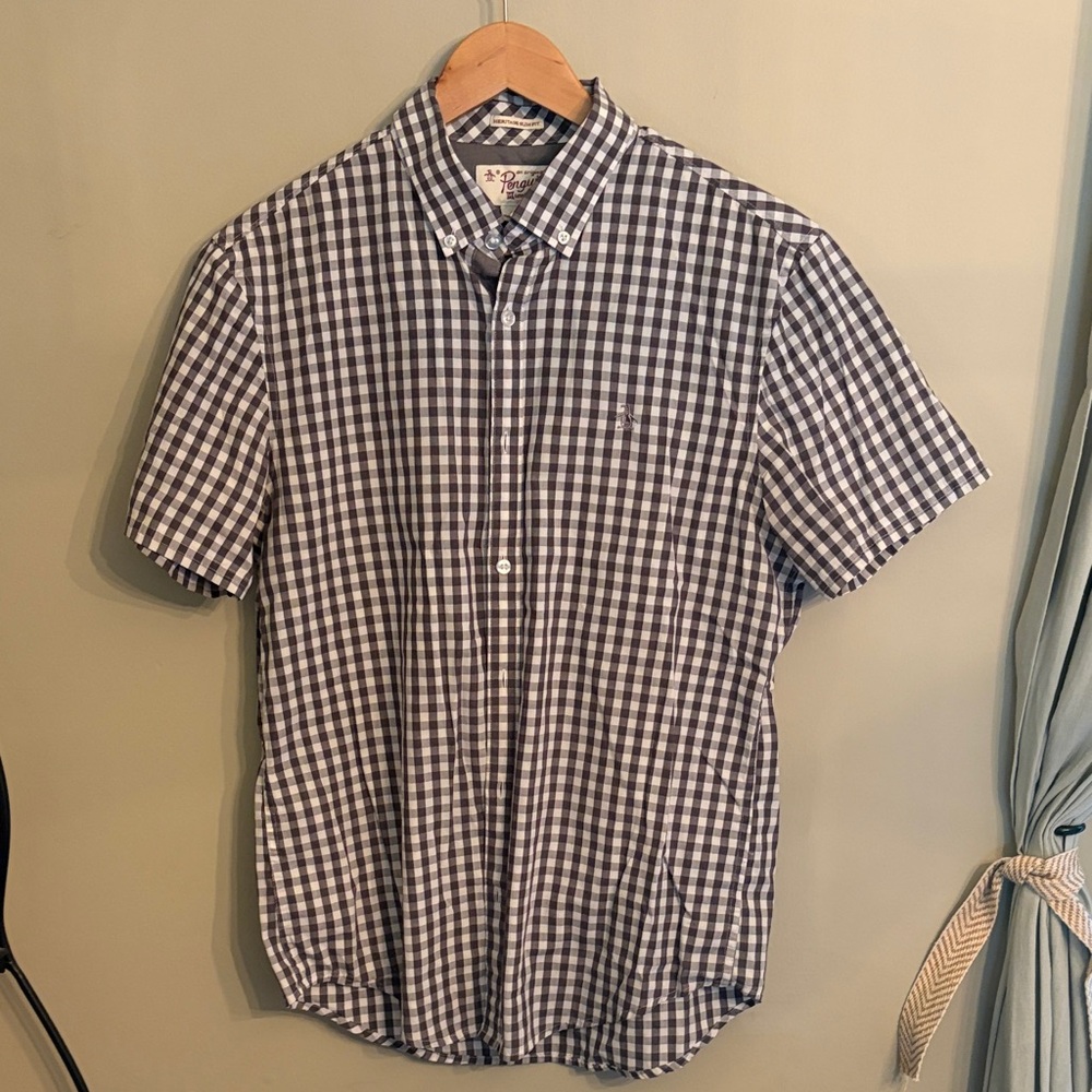 Original Penguin Black and White Gingham Shirt